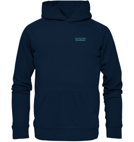 Junglist Leaf • Organic Roots Hoodie - XS, Dunkelblau